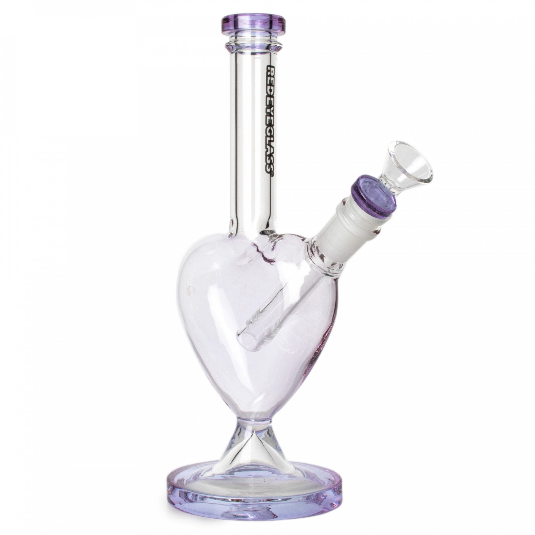 10" Glass Heart Shaped Bong, photo 2 of 2