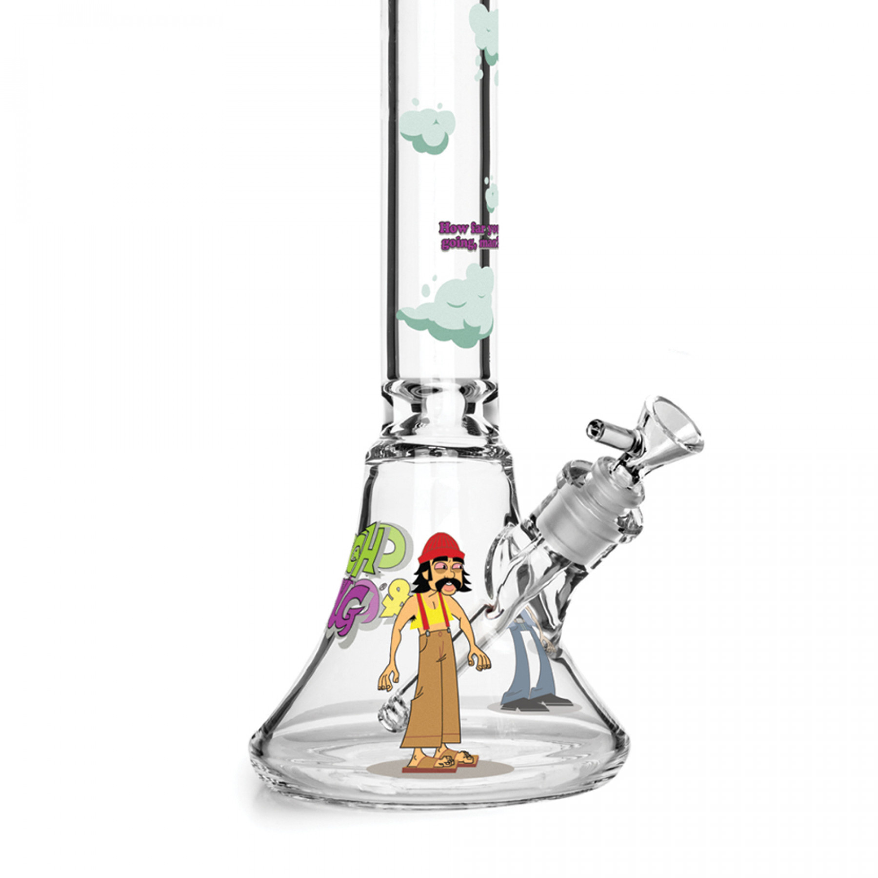 Cheech & Chong Glass 48" 7mm How High Are You Bell Base, photo 2 of 3