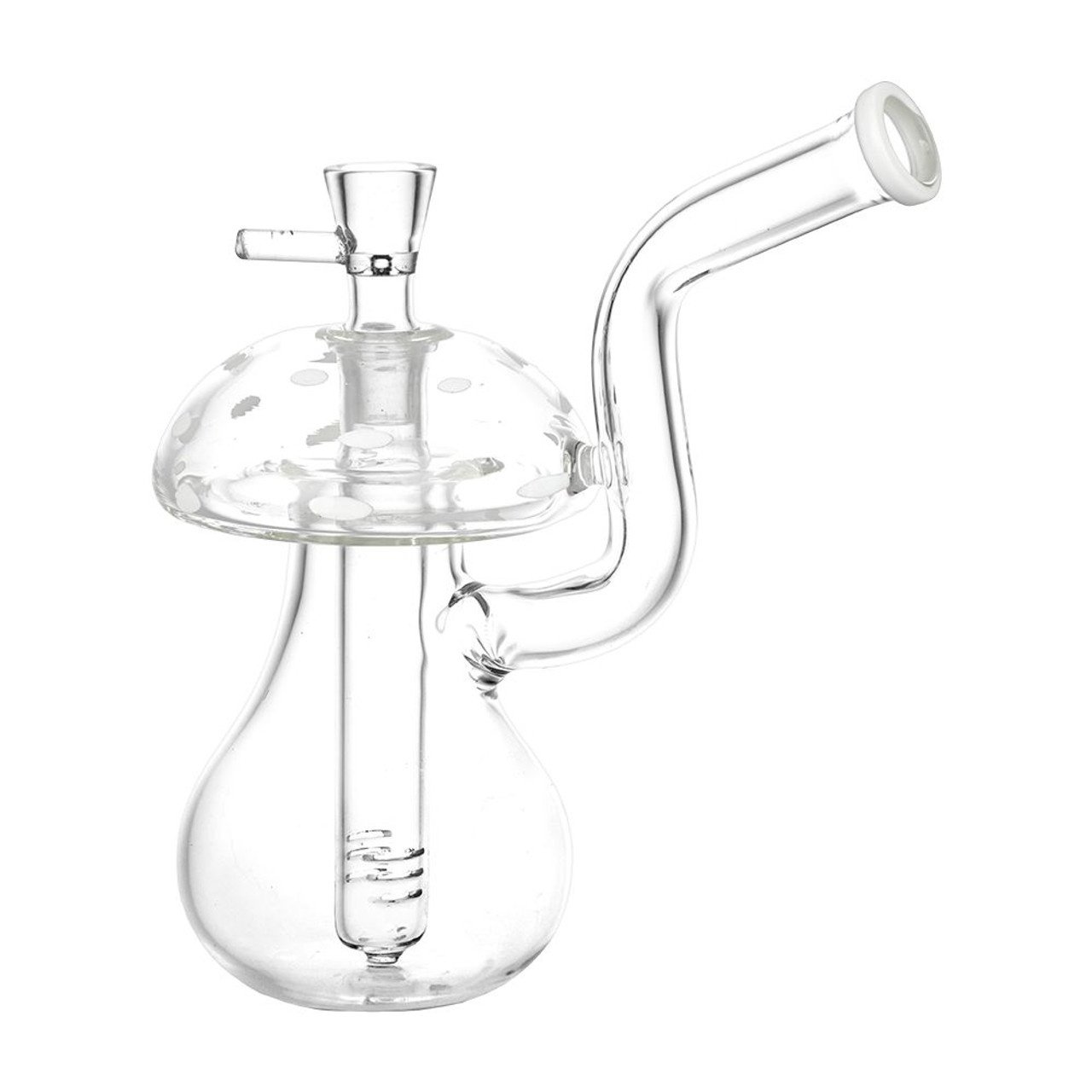 6.5" Clear Mushroom Bubbler, photo 2 of 2