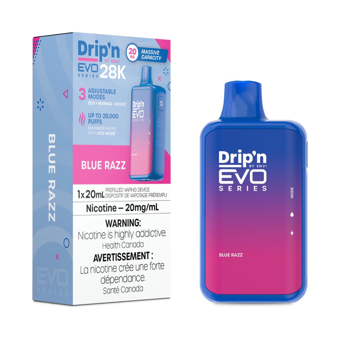Drip'n Envi EVO 28k - Drip'n Envi EVO 28k - , Flavour: Blue Razz