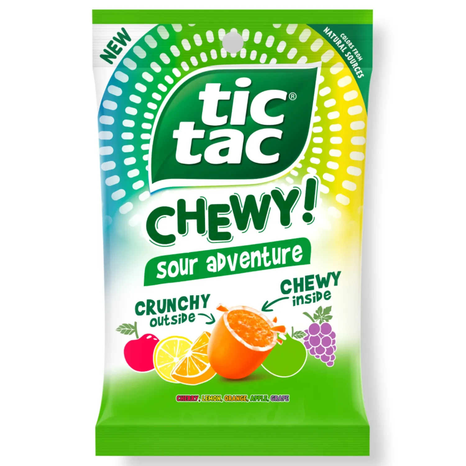 Tic Tac Chewy Peg Bag, Flavour: Sweet Adventure