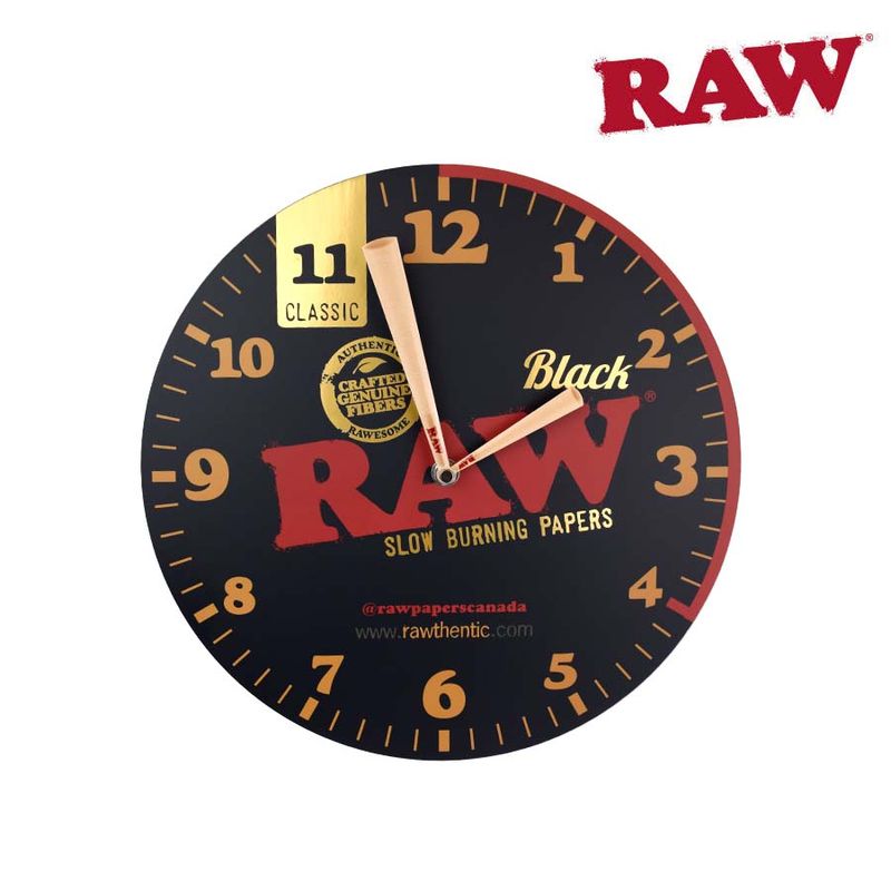 RAW Black Acrylic Clock