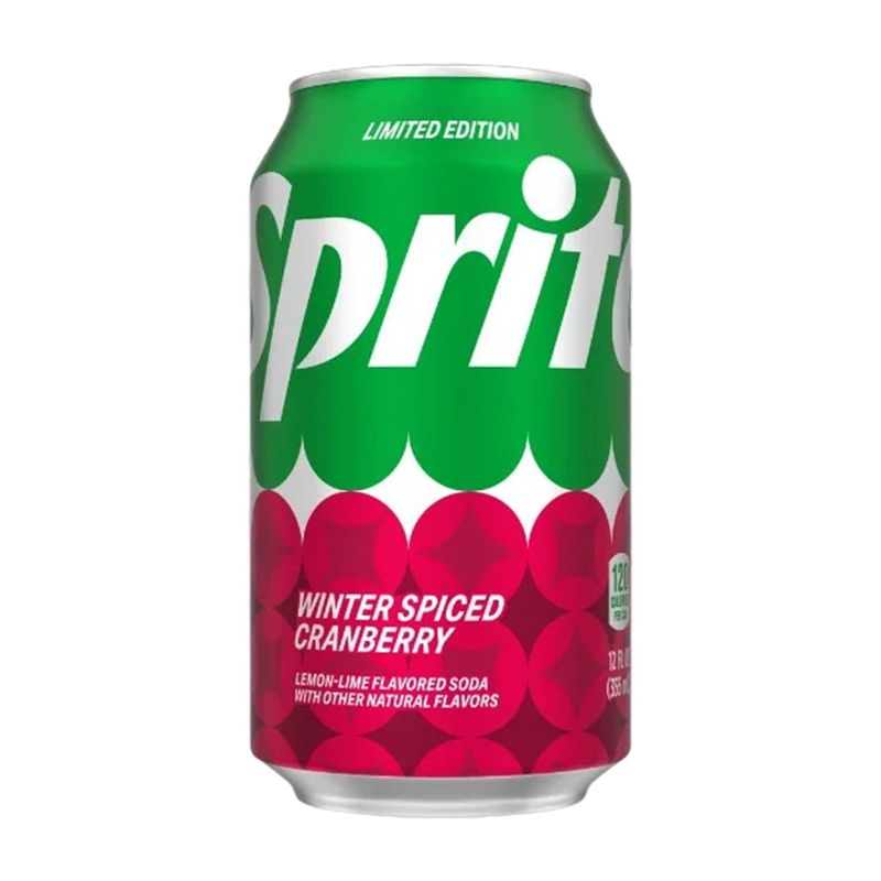 USA CANS - Sprite Spiced Winter Cranberry