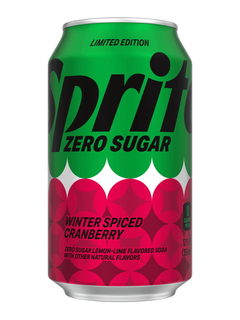 USA CANS - Sprite Spiced Winter Cranberry Zero
