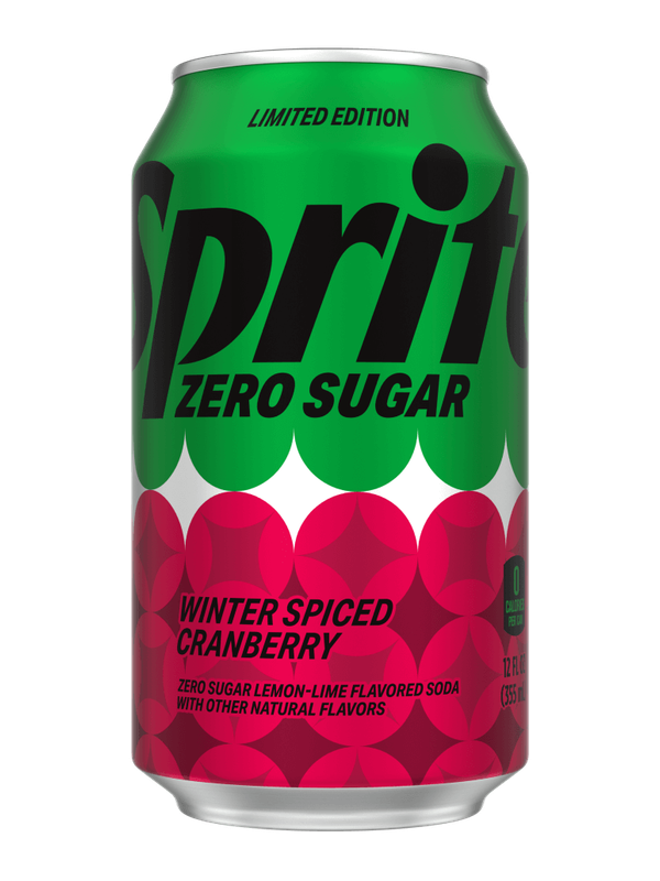 USA CANS - Sprite Spiced Winter Cranberry Zero