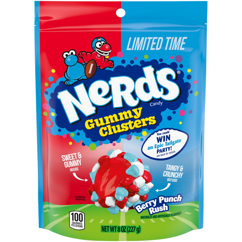 NERDS Gummy Clusters 8oz Berry Punch Rush