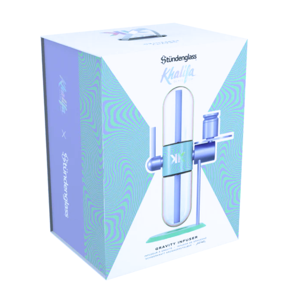 Khalifa Violet/Sky Mints Edition Stundenglass Gravity Hookah V2