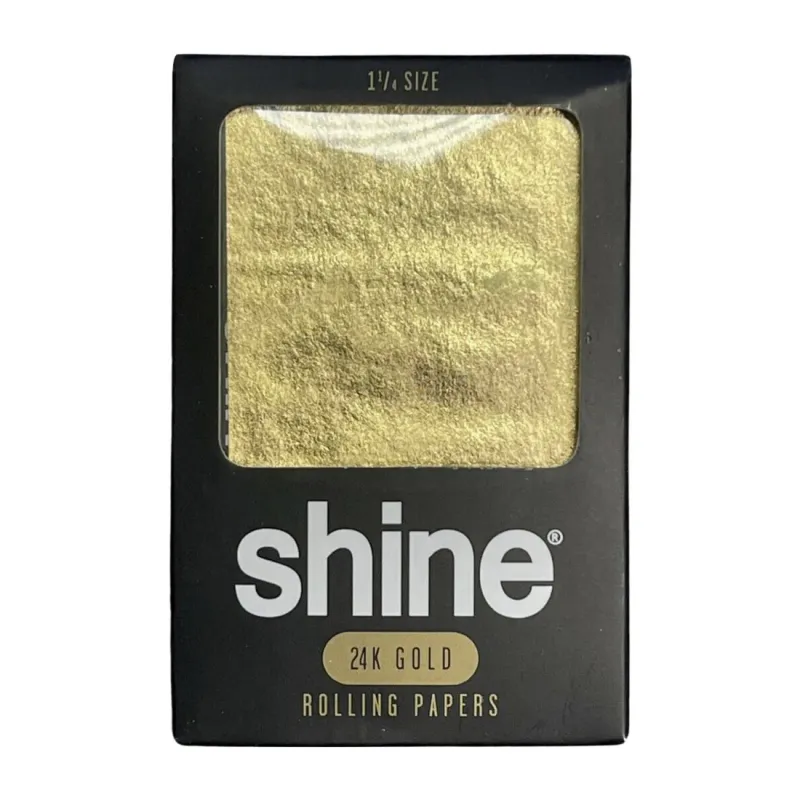 Shine 24K Gold Rolling Papers — 1.25 Size (1 Sheet)