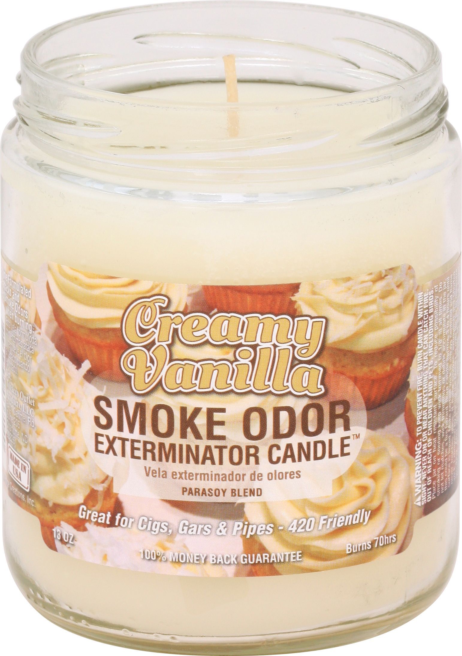 Creamy Vanilla - Smoke Odor Candle, photo 2 of 2