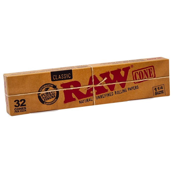 RAW Classic Pre-Rolled Cones — 1.25 Size (32pk)