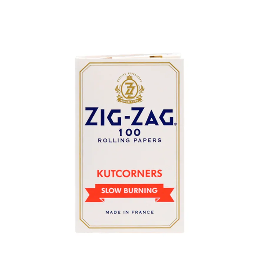 Zig-Zag White KutKorners — Single Wide Rolling Papers
