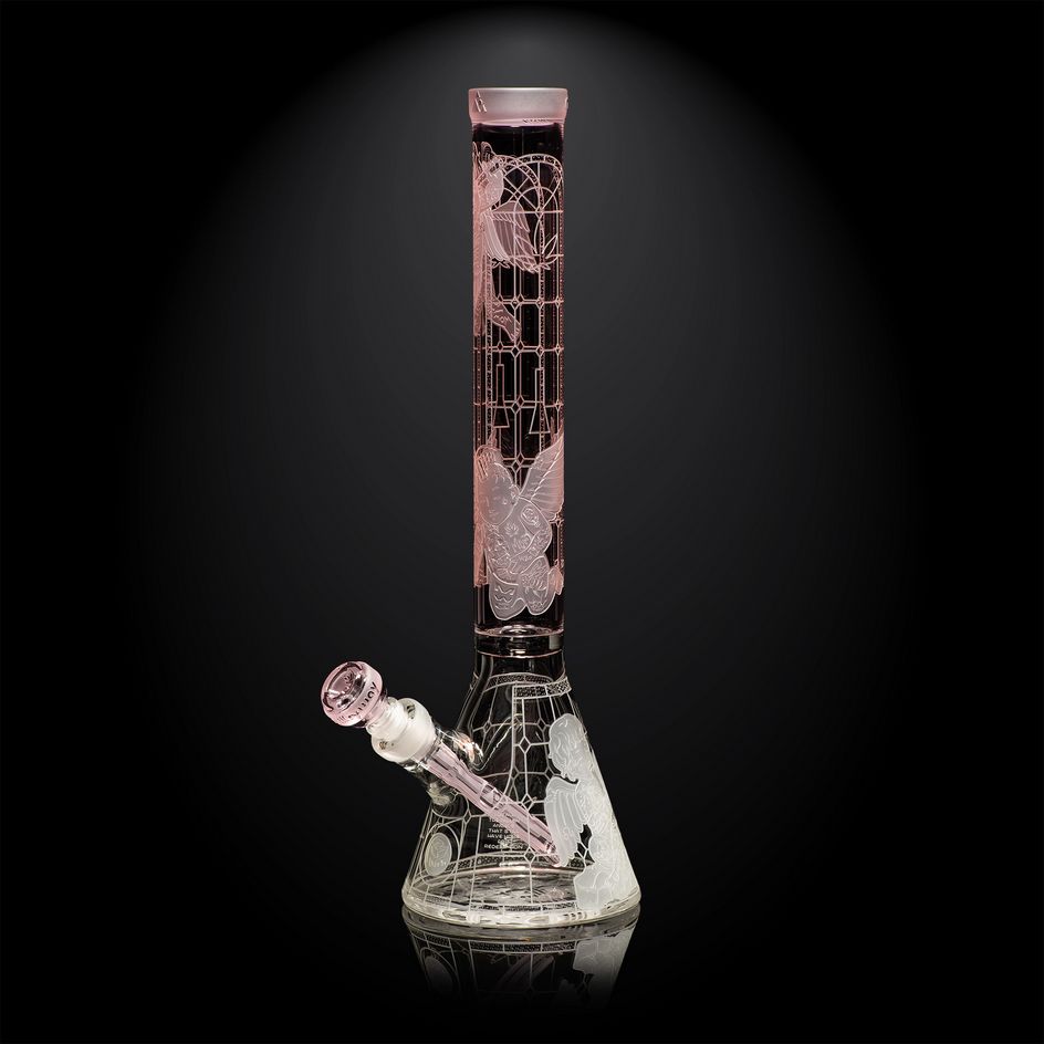 18" Thugz Mansion Beaker [Milky Way], Color: Pink