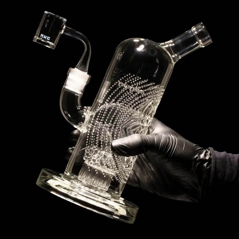8" Chakra Level 1 Bubbler [Milky Way], photo 4 of 4