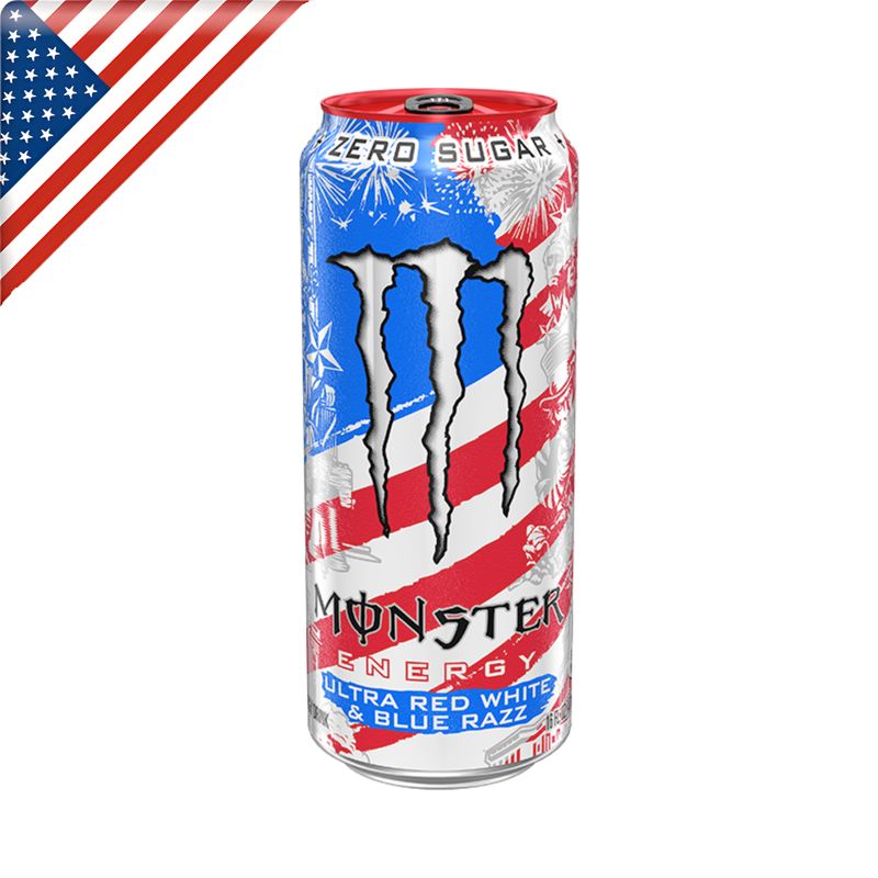Monster USA - Red White & Blue Razz 16oz