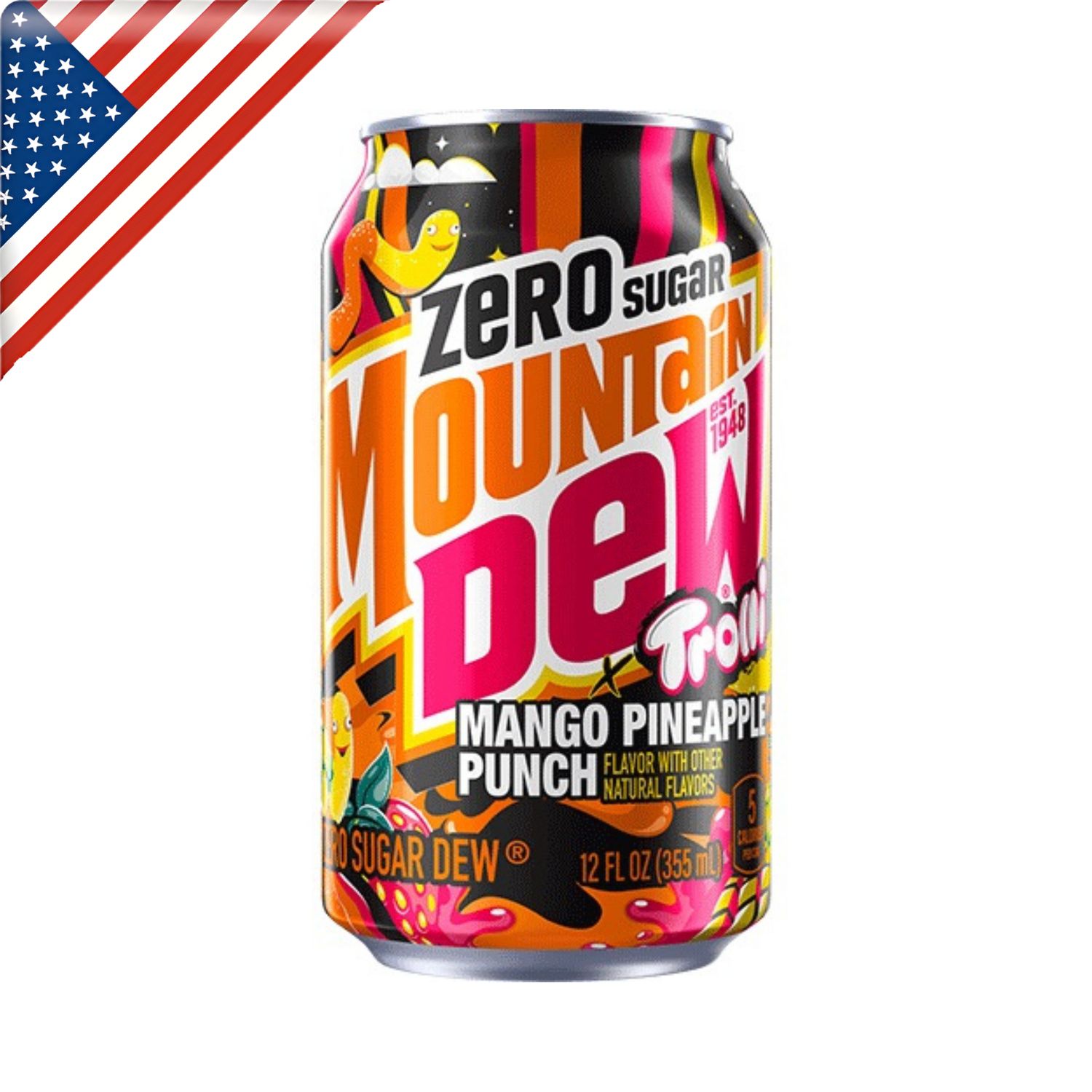MTN Dew Trolli Mango Pineapple ZERO SUGAR