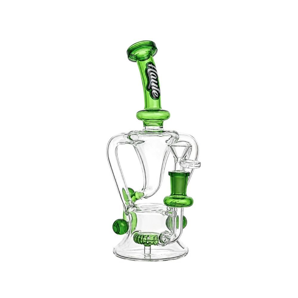 10" Haute Slanted Hour Glass Waterpipe, photo 3 of 3