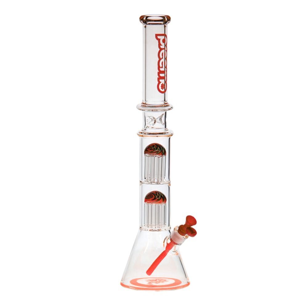 22" Preemo Glass Double Tree Perc Beaker, photo 2 of 3