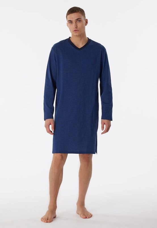 Nachthemd lange mouw 180253 - navy