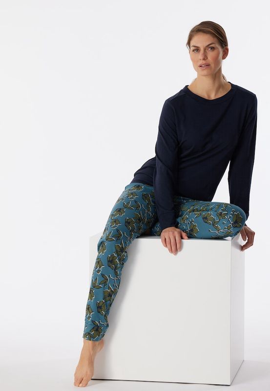Pyjama lange mouw 180118 - nachtblauw