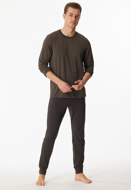 Pyjama lange mouw 180267 - taupe