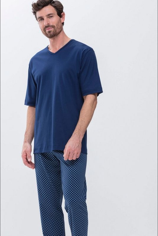 Shirt korte mouw Mix & Match Melton 20710 - donkerblauw Shirt korte mouw Mix & Match Melton 20710 - donkerblauw