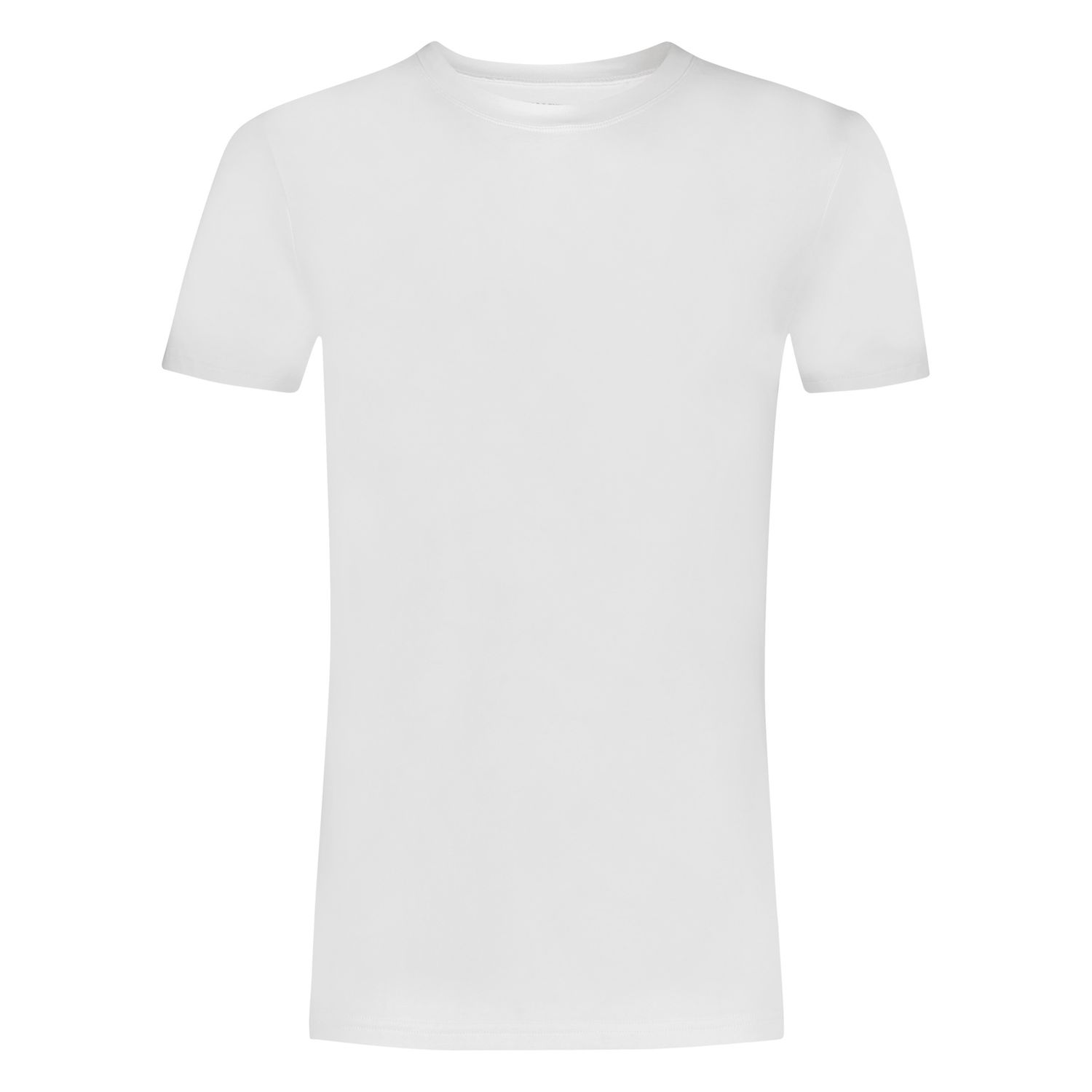T-shirt hoge boord 2-Pack 32327- wit