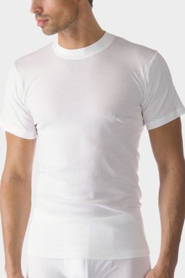 T-shirt hoge boord Casual Cotton 49003 - wit