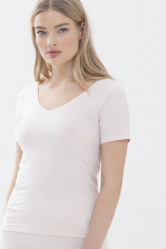 T-shirt Organic v-hals 26816 - huid