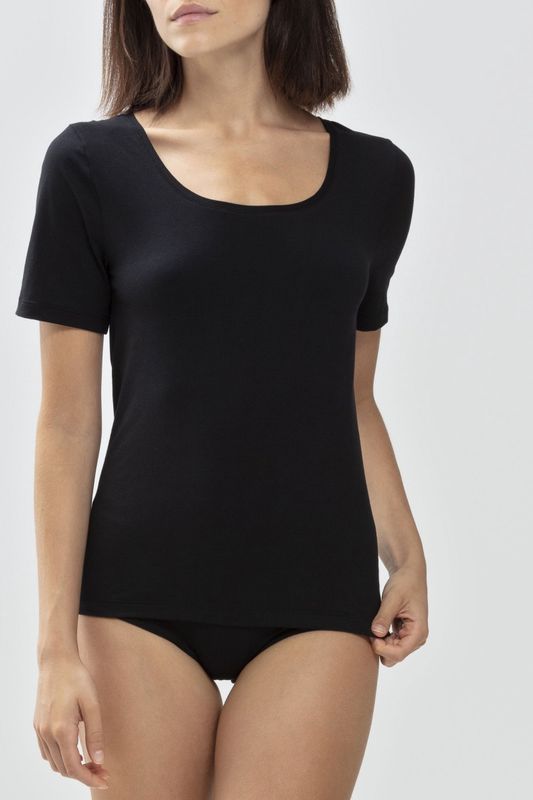 T-shirt Organic ronde hals 26815 - zwart