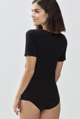 T-shirt Organic ronde hals 26815 - zwart