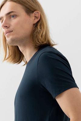 T-shirt ronde hals Dry Cotton 36061 - donkerblauw