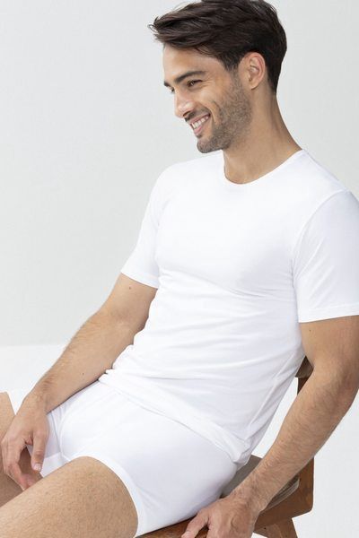T-shirt ronde hals Dry Cotton 46002 - wit
