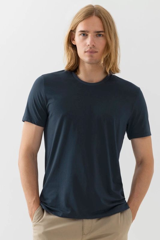 T-shirt ronde hals Dry Cotton 36061 - donkerblauw