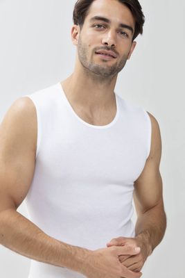 Tanktop ronde hals Casual Cotton 49001 - wit