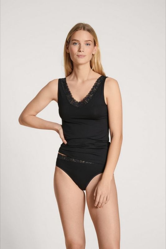 Hemd met kant Natural Comfort Lace 12652 - zwart