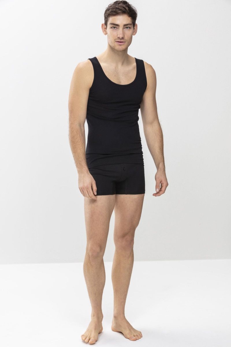 Singlet Casual Cotton 49100 - zwart