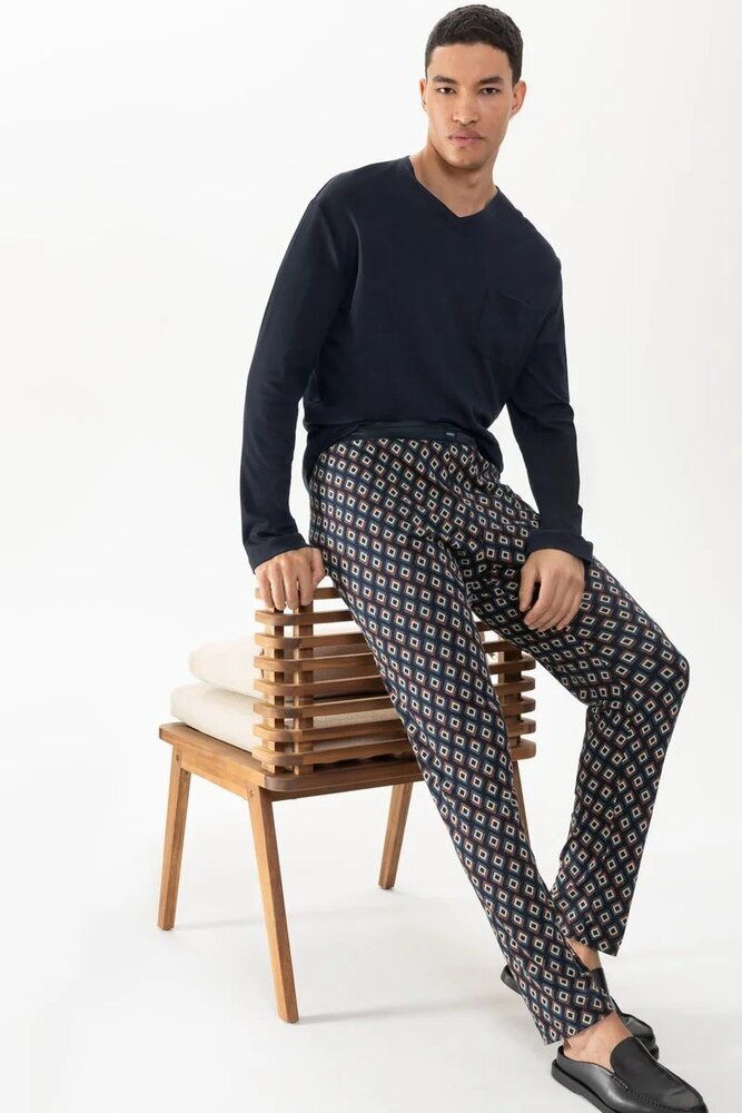 Pyjama lange mouw Rhombus 2240018 - indigo