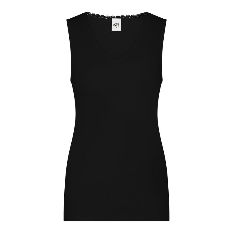 Thermo hemd met kant 60394 - zwart