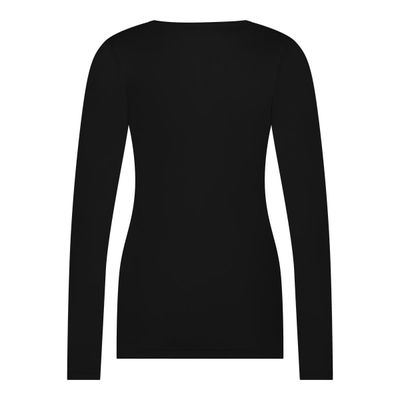 Thermo T-shirt kant met lange mouw 60381- zwart