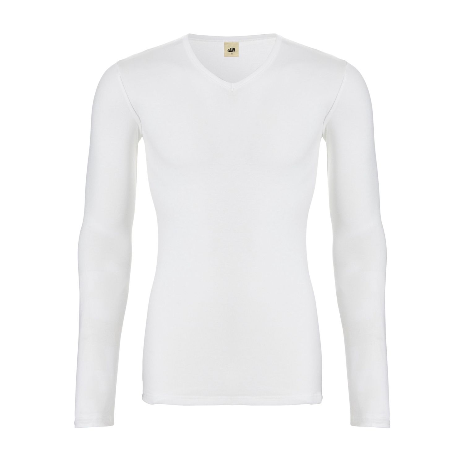 Thermo T-shirt lange mouw v-hals 30246 - wit