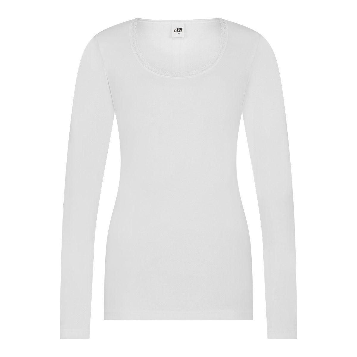 Thermo T-shirt kant met lange mouw 60381- wit