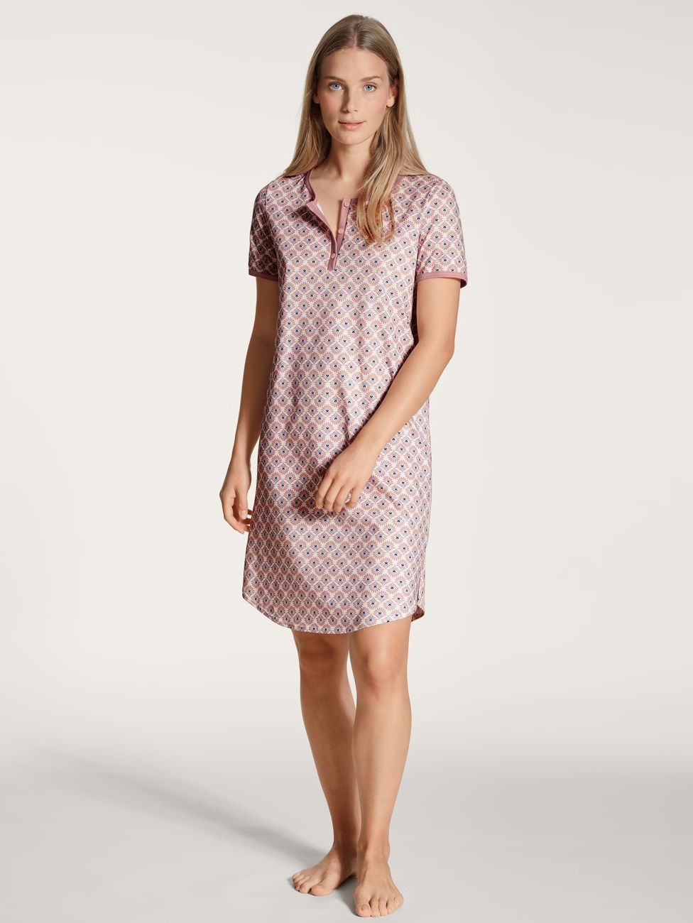 Nachthemd korte mouw Lovely Nights 37056 - rose bud