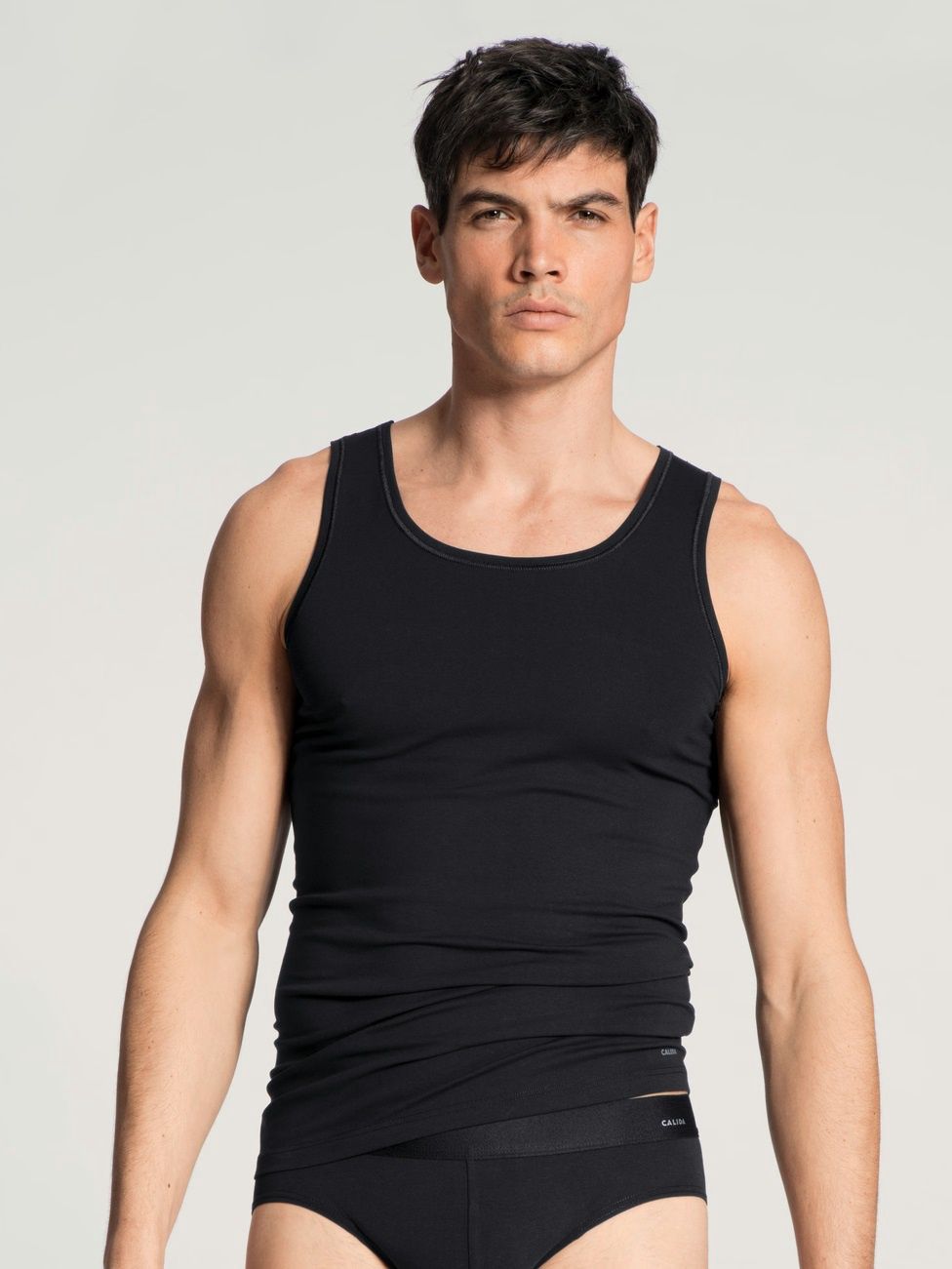 Singlet Cotton Code 12090 - zwart