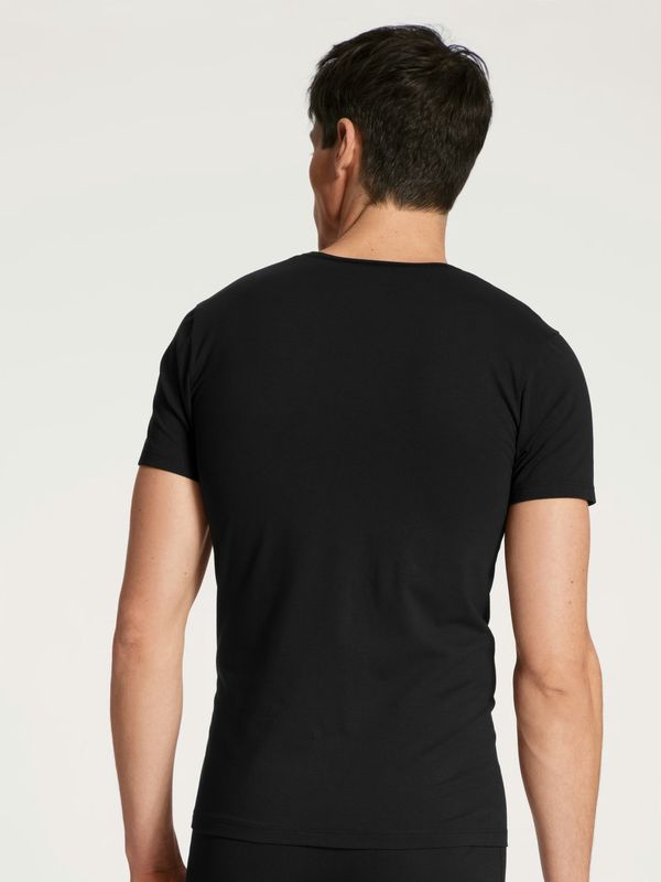T-shirt ronde hals Cotton Code 14290 - zwart