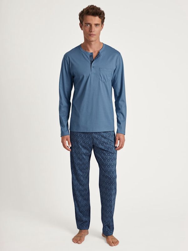 Pyjama met lange mouw Relax Imprint 47686 - coronet blue