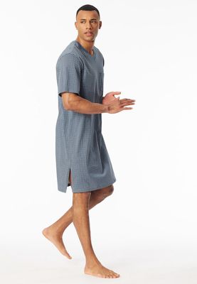 Nachthemd korte mouw 181163 - blauw