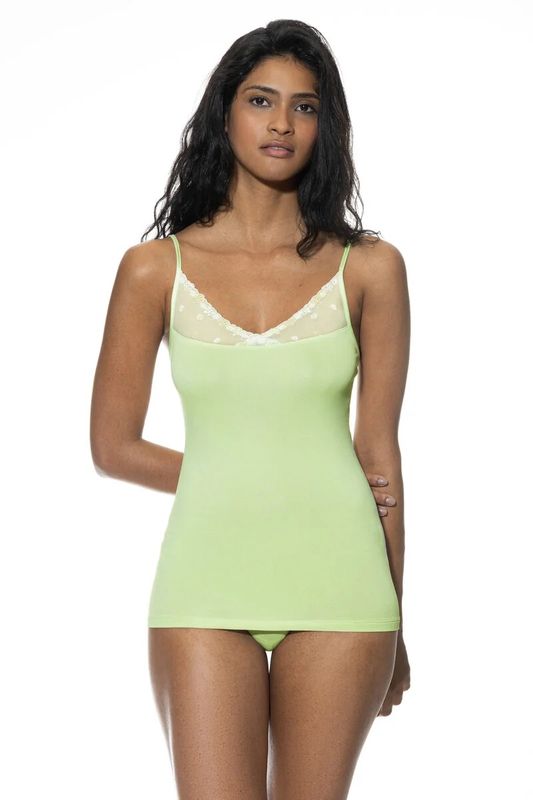 Spaghetti top Pretty Sense 1110047 - pistachio cream