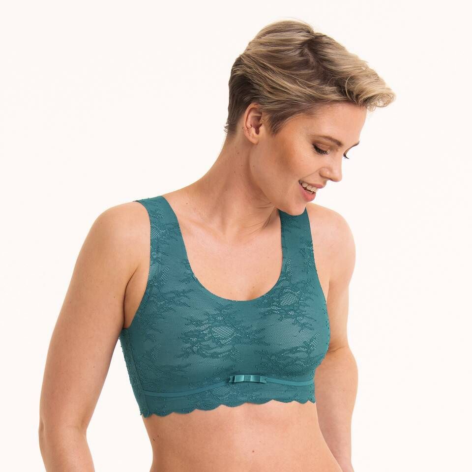 Bralette Essentials Lace 5400 - light smaragd