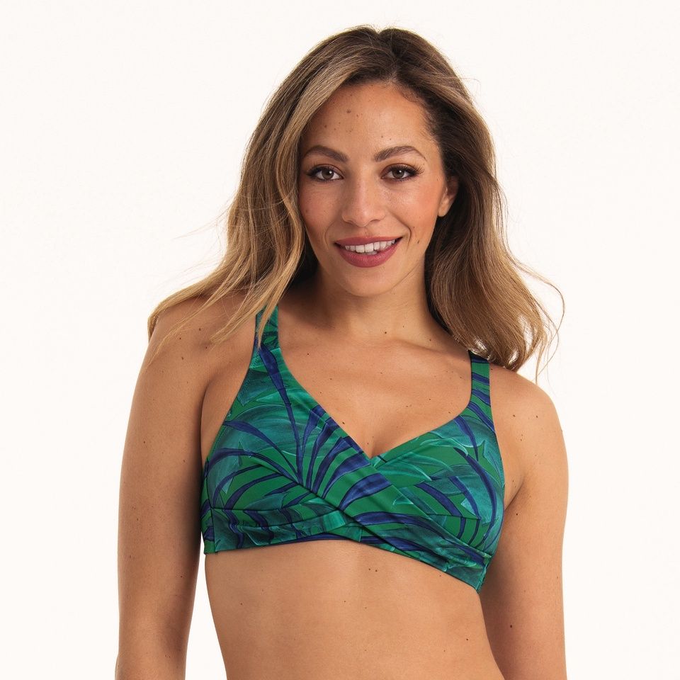 Bikini Top Leaf it 8340 - blauwgroen