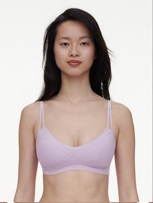 Softstretch Top met kant C11GQ9 - lavandin